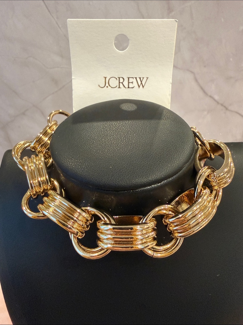 J. Crew | Polished Gold Tapered Link Bracelet